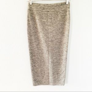 Free Press Heather Gray Jersey Knit Pencil SkirtXS